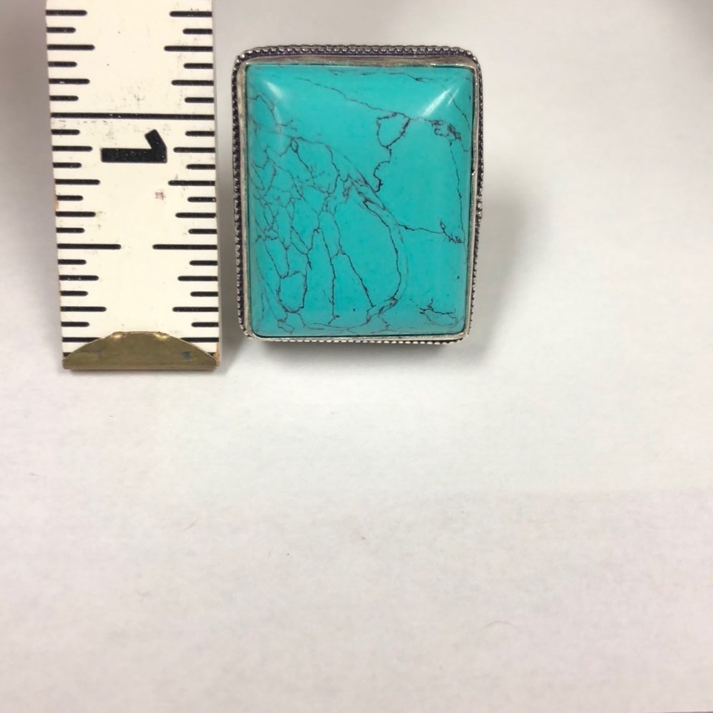 Silver Turquoise Ring - Picture 5 of 6